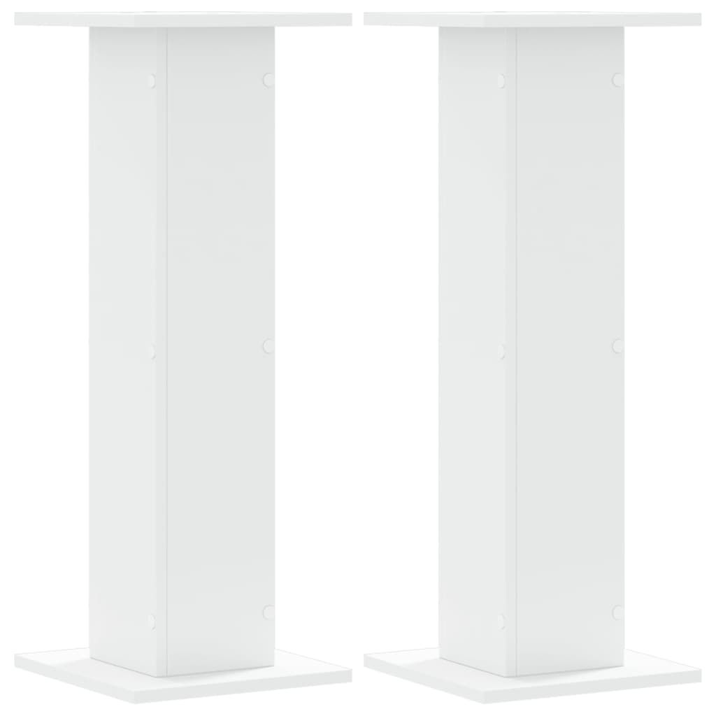 Stalci za biljke 2 kom bijeli 30 x 30 x 80 cm konstruirano drvo