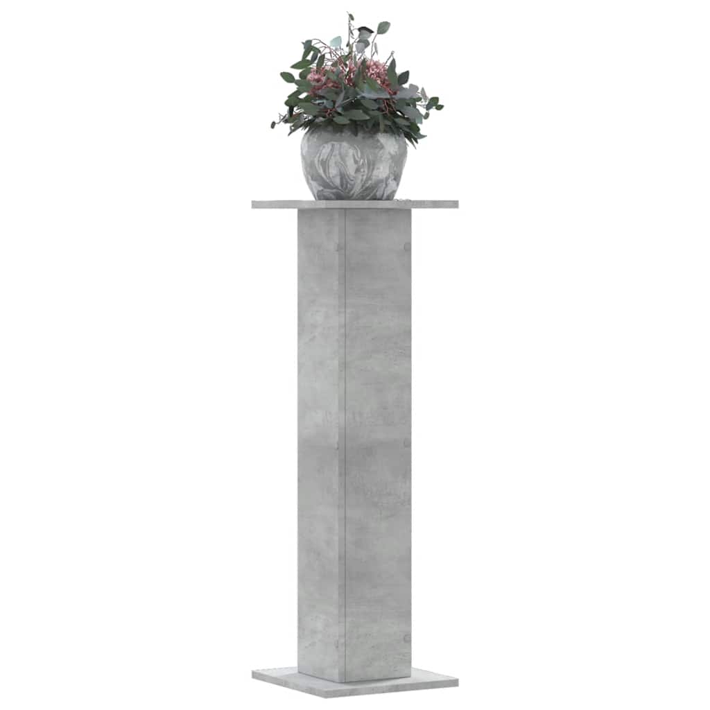 Stalci za biljke 2 kom siva boja betona 30 x 30 x 95 cm drveni