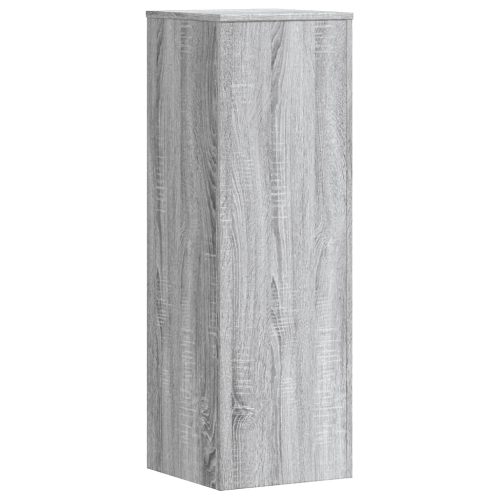 Stalci za biljke 2 kom siva boja hrasta 33 x 33 x 100 cm drveni