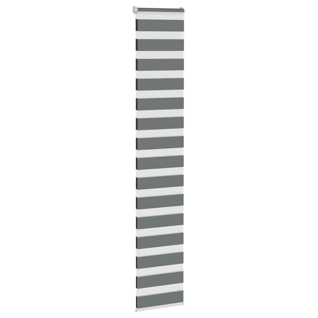 Zebra zavjesa tamno siva 50x230 cm Širina tkanine 45,9 cm Poliester