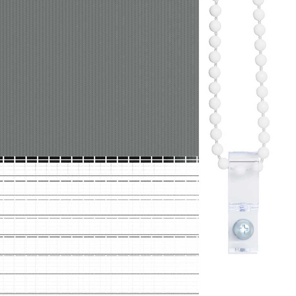Zebra zavjesa tamno siva 150x230 cm Širina tkanine 145,9 cm Poliester