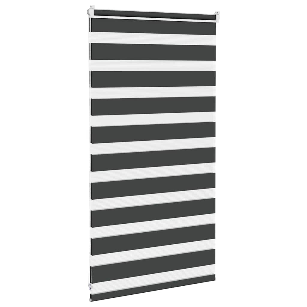 Zavjesa zebra crna 80x100 cm širina tkanine 75,9 cm poliester