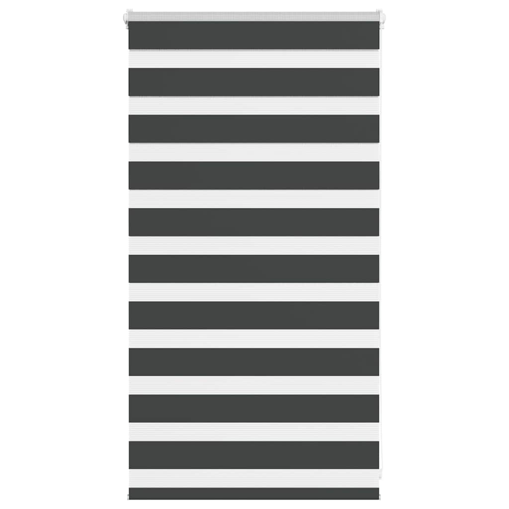 Zavjesa zebra crna 85x100 cm širina tkanine 80,9 cm poliester