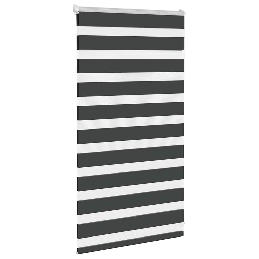 Zavjesa zebra crna 85x100 cm širina tkanine 80,9 cm poliester