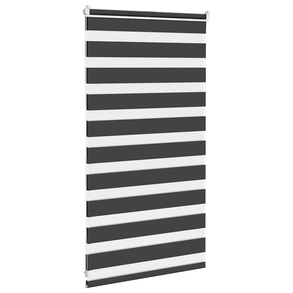 Zavjesa zebra crna 85x100 cm širina tkanine 80,9 cm poliester