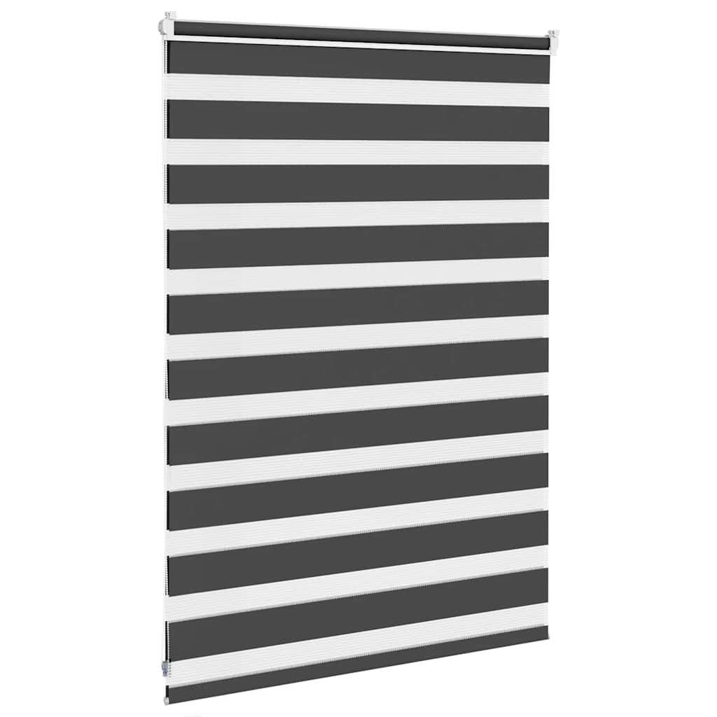 Zavjesa zebra crna 110x100 cm širina tkanine 105,9 cm poliester