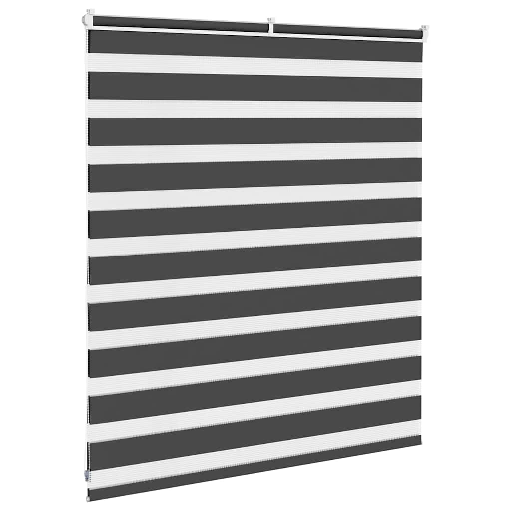Zavjesa zebra crna 130x100 cm širina tkanine 125,9 cm poliester