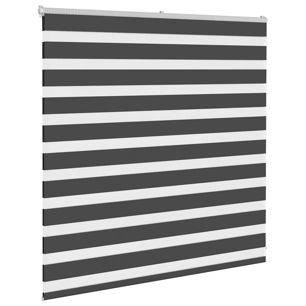 Zavjesa zebra crna 145x100 cm širina tkanine 140,9 cm poliester