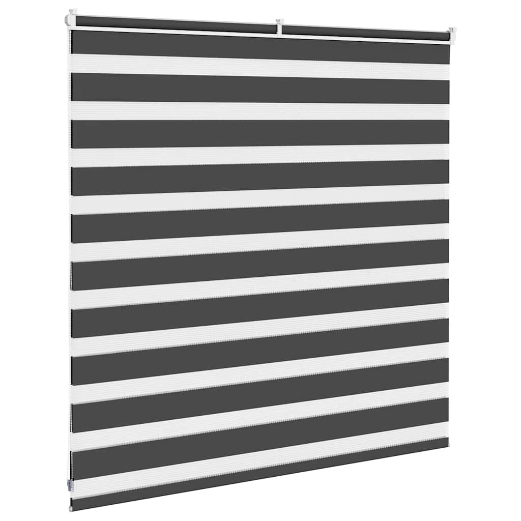 Zavjesa zebra crna 150x100 cm širina tkanine 145,9 cm poliester