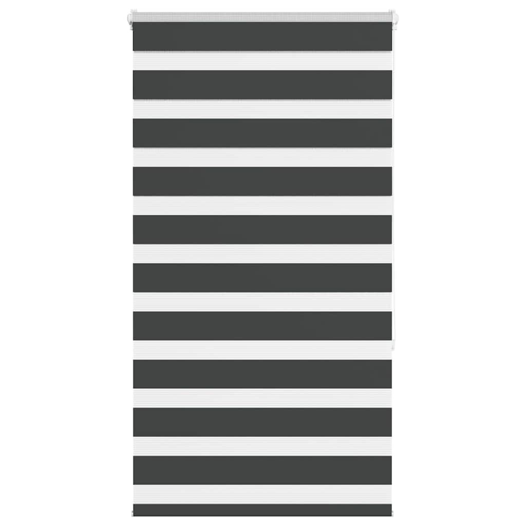 Zavjesa zebra crna 80x150 cm širina tkanine 75,9 cm poliester