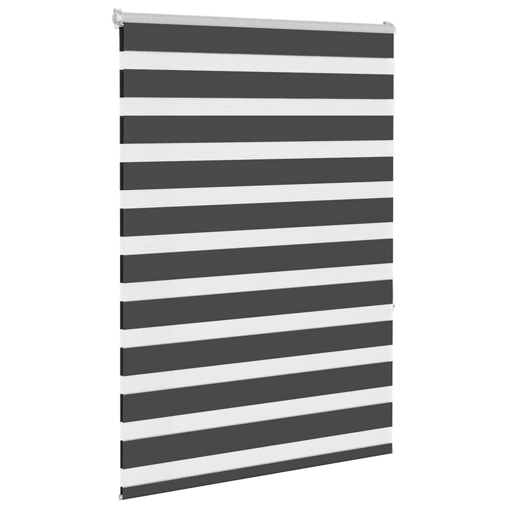 Zavjesa zebra crna 105x150 cm širina tkanine 100,9 cm poliester