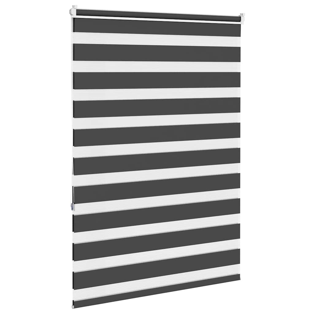 Zavjesa zebra crna 105x150 cm širina tkanine 100,9 cm poliester