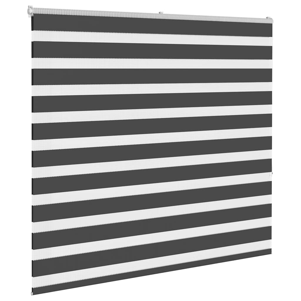 Zavjesa zebra crna 165x150 cm širina tkanine 160,9 cm poliester