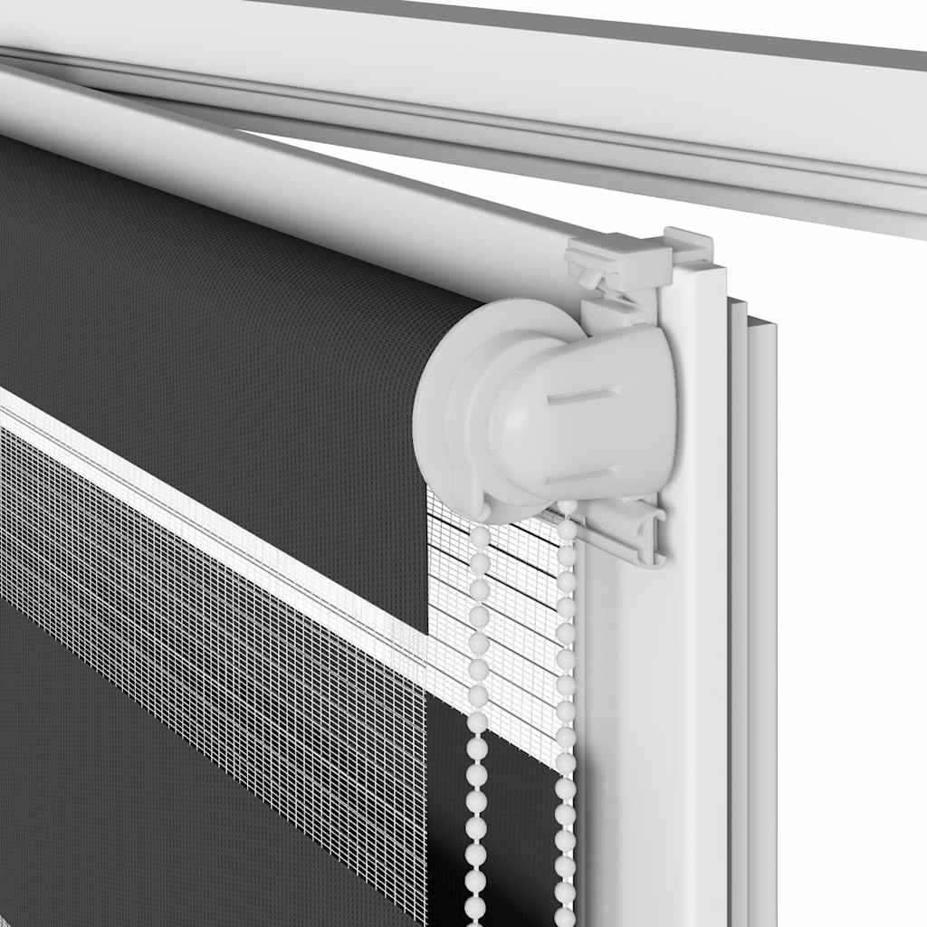 Zavjesa zebra crna 160x200 cm širina tkanine 155,9 cm poliester