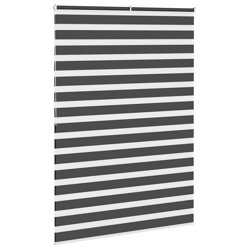 Zavjesa zebra crna 160x200 cm širina tkanine 155,9 cm poliester