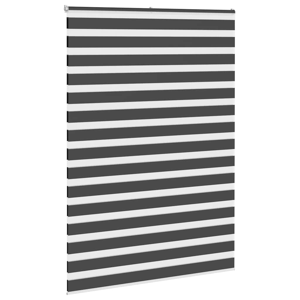 Zavjesa zebra crna 165x200 cm širina tkanine 160,9 cm poliester