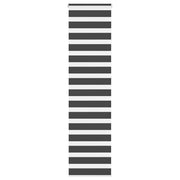 Zavjesa zebra crna 50x230 cm širina tkanine 45,9 cm poliester
