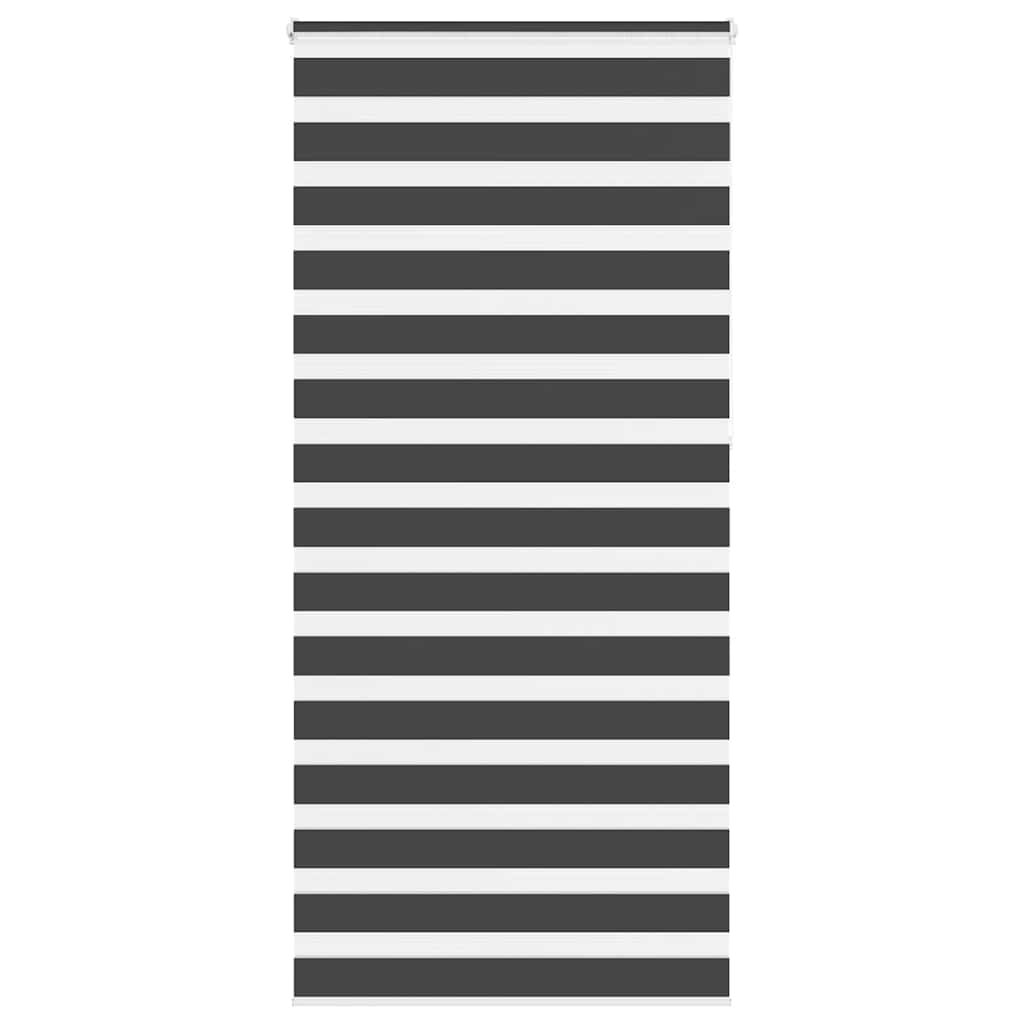 Zavjesa zebra crna 110x230 cm širina tkanine 105,9 cm poliester