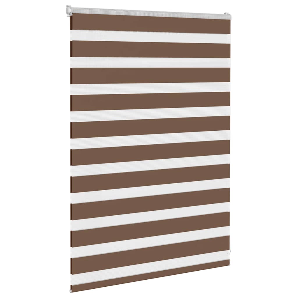 Zebra zavjesa smeđa 105x100 cm širina tkanine 100,9 cm poliester