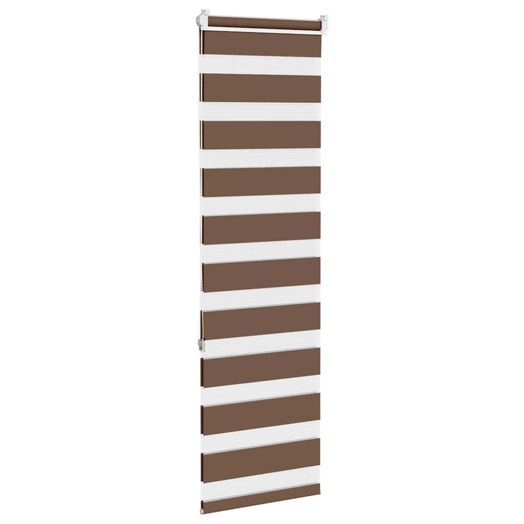 Zavjesa zebra smeđa 40x150 cm širina tkanine 35,9 cm poliester
