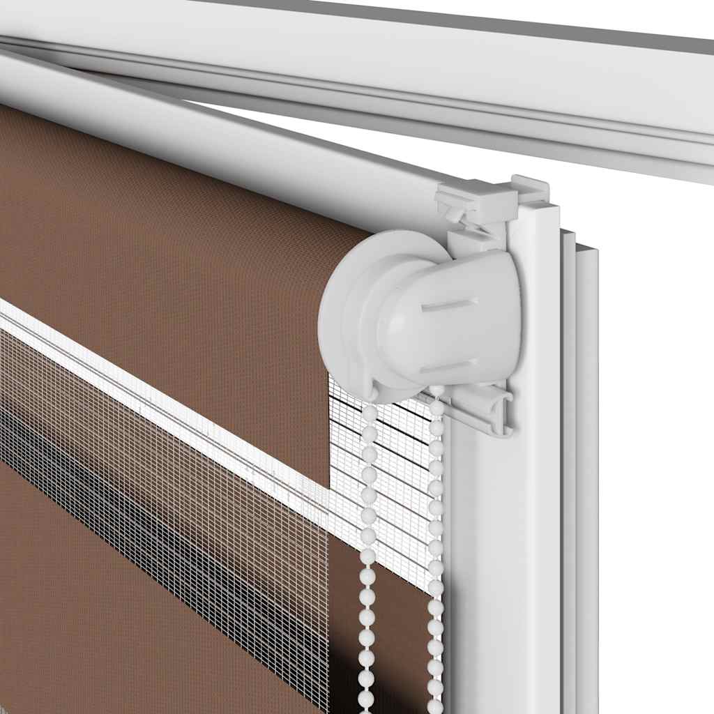 Zebra zavjesa Smeđa 85x200 cm Širina tkanine 80,9 cm Poliester