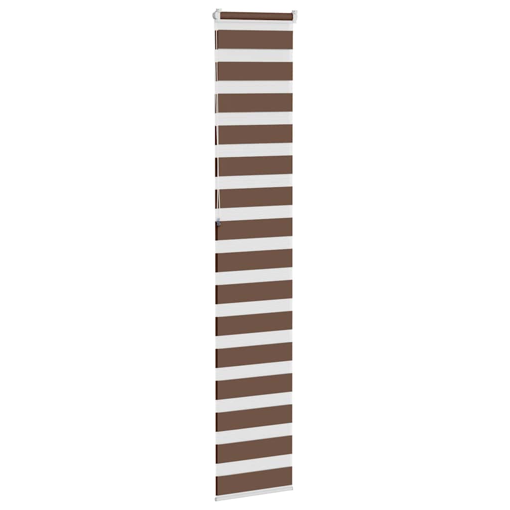 Zebra zavjesa smeđa 40x230 cm širina tkanine 35,9 cm poliester