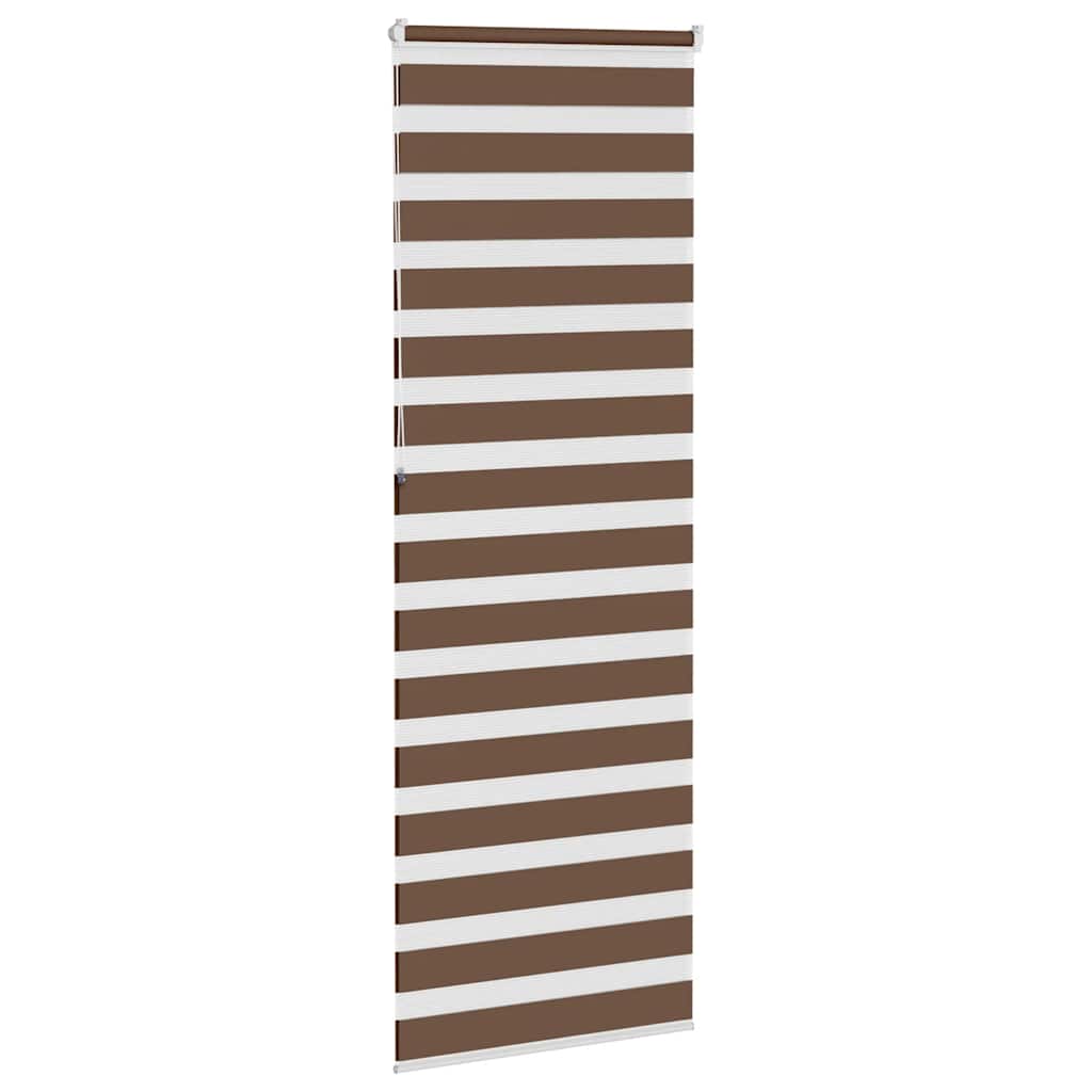 Zebra zavjesa smeđa 70x230 cm širina tkanine 65,9 cm poliester