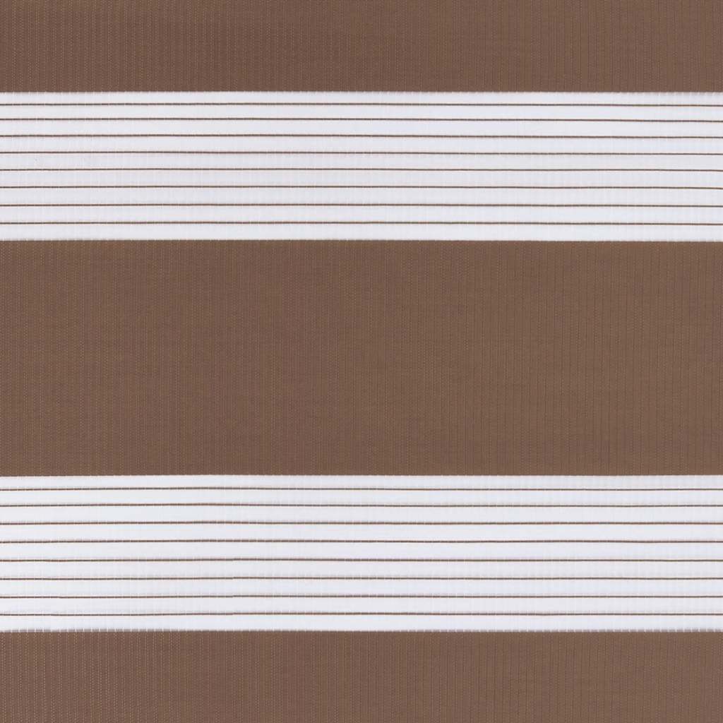 Zebra zavjesa Smeđa 120x230 cm Širina tkanine 115,9 cm Poliester