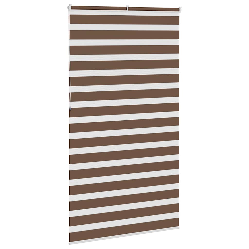 Zebra zavjesa Smeđa 120x230 cm Širina tkanine 115,9 cm Poliester