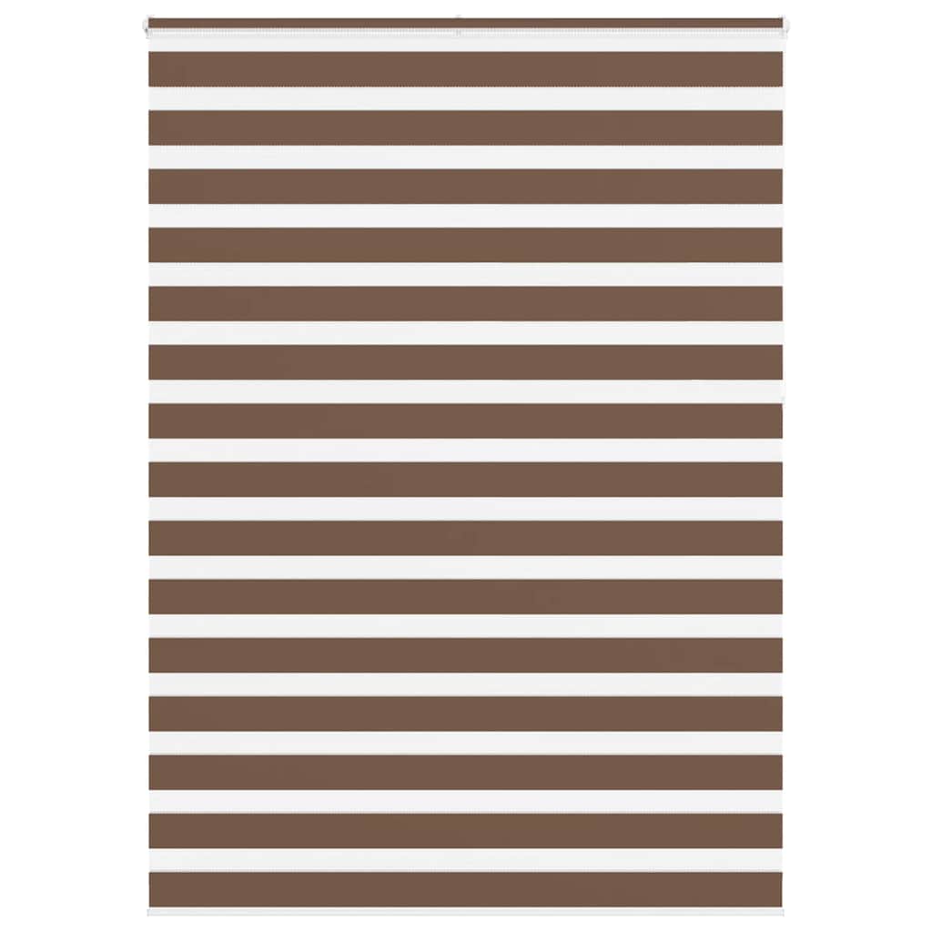 Zebra zavjesa Smeđa 155x230 cm Širina tkanine 150,9 cm Poliester