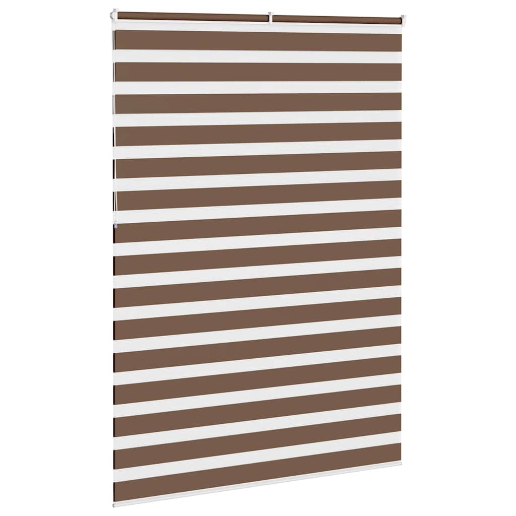Zebra zavjesa Smeđa 155x230 cm Širina tkanine 150,9 cm Poliester