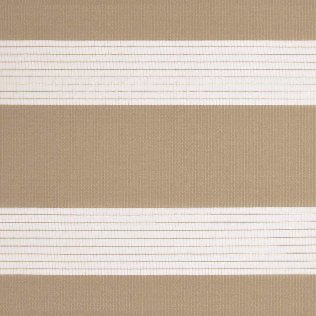 Zebra zavjesa Pješčano smeđa 115x100 cm Širina tkanine 110,9 cm Poliester