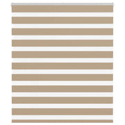 Zebra zavjesa Pješčano smeđa 120x100 cm Širina tkanine 115,9 cm Poliester