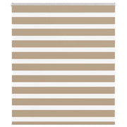 Zebra zavjesa Pješčano smeđa 125x100 cm Širina tkanine 120,9 cm Poliester