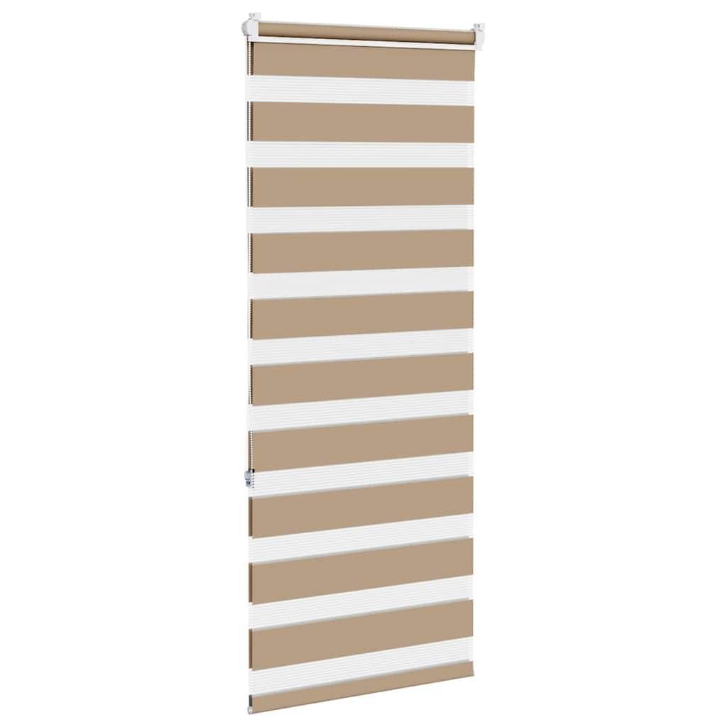 Zebra zavjesa Pješčano smeđa 65x150 cm Širina tkanine 60,9 cm Poliester