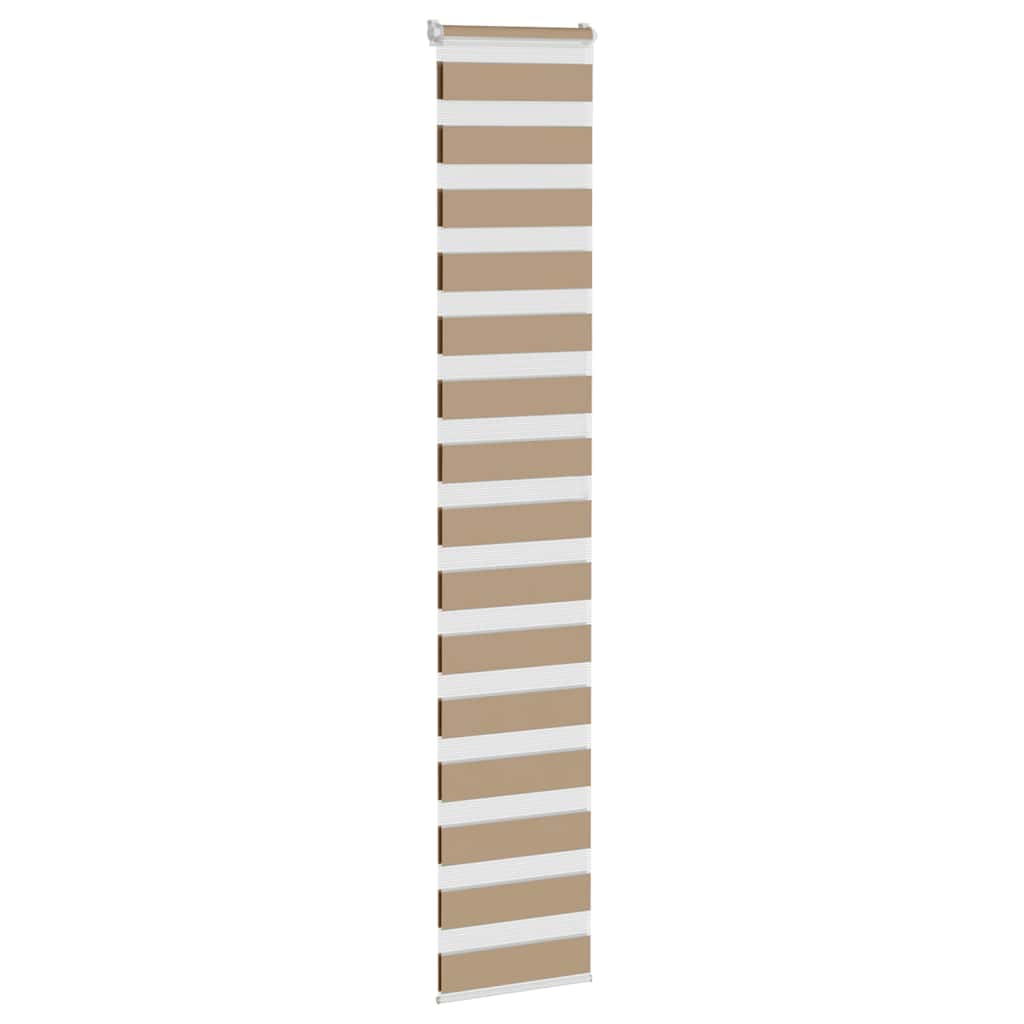 Zebra zavjesa Pješčano smeđa 40x200 cm Širina tkanine 35,9 cm Poliester