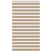Zebra zavjesa Pješčano smeđa 120x200 cm Širina tkanine 115,9 cm Poliester