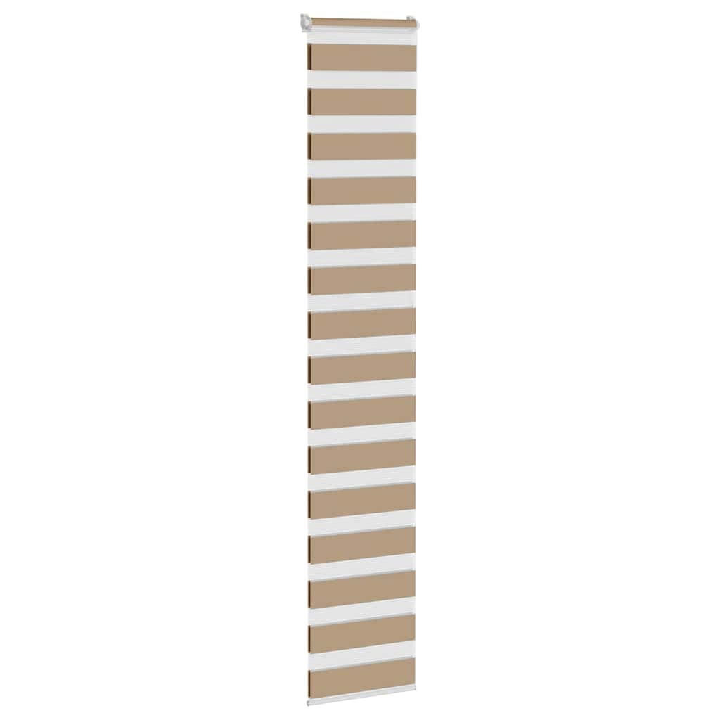 Zebra zavjesa Pješčano smeđa 40x230 cm Širina tkanine 35,9 cm Poliester