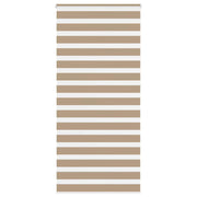 Zebra zavjesa Pješčano smeđa 95x230 cm Širina tkanine 90,9 cm Poliester