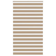 Zebra zavjesa Pješčano smeđa 125x230 cm Širina tkanine 120,9 cm Poliester