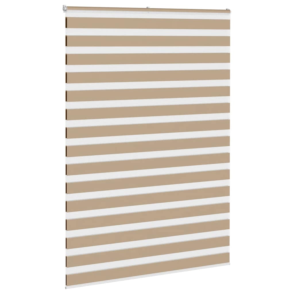 Zebra zavjesa Pješčano smeđa 155x230 cm Širina tkanine 150,9 cm Poliester