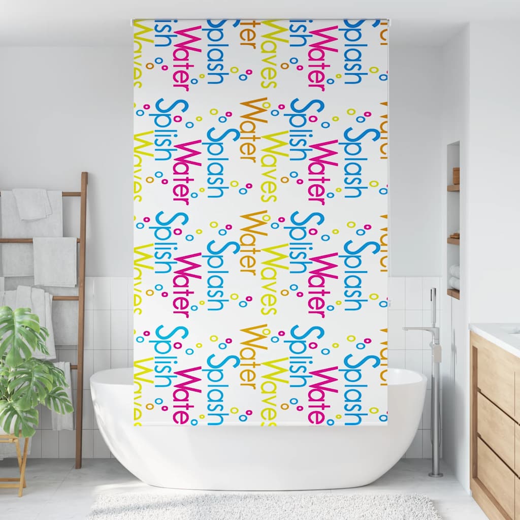 Rolo zavjesa za tuš 130x240 cm širina tkanine 126 cm
