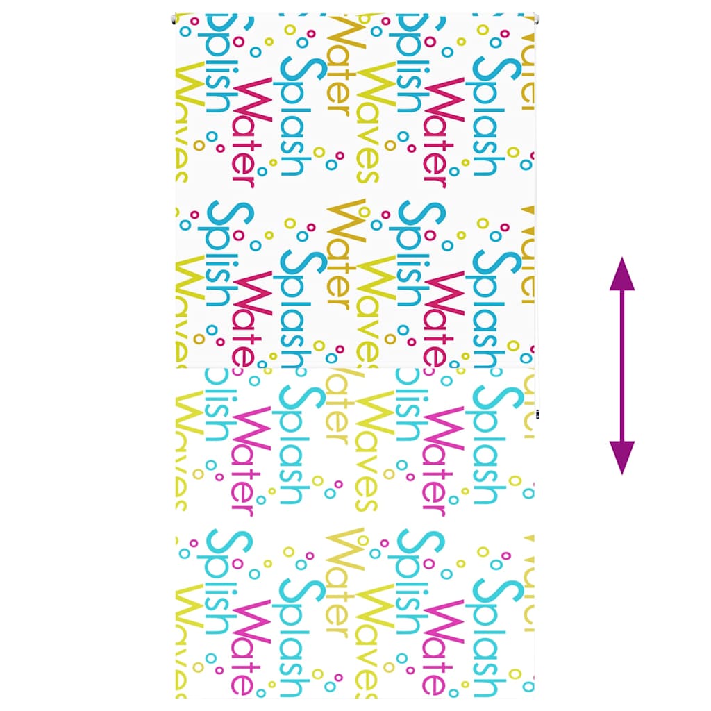 Rolo zavjesa za tuš 130x240 cm širina tkanine 126 cm