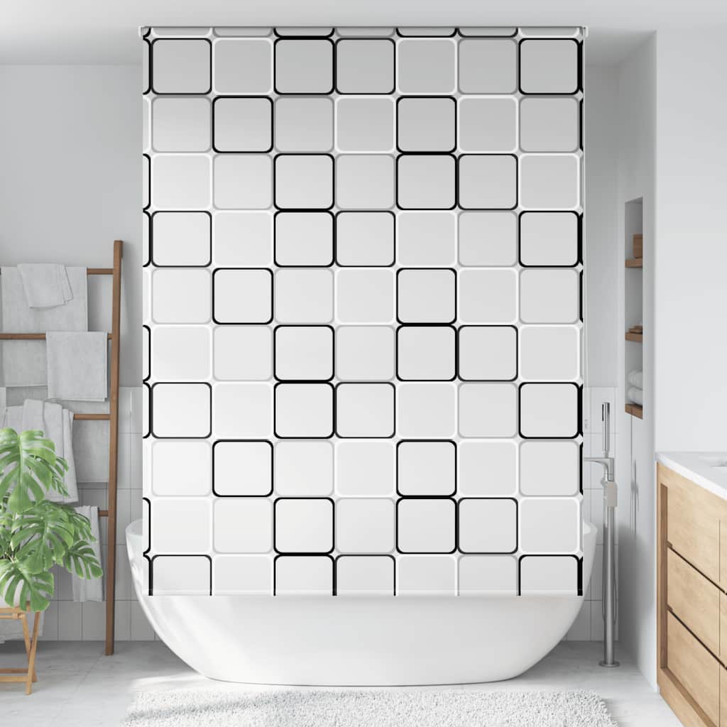 Rolo zavjesa za tuš 150x240 cm širina tkanine 146 cm