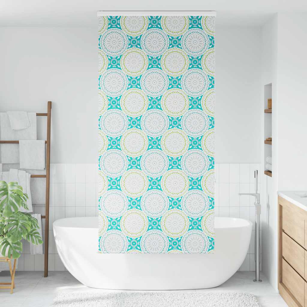 Rolo zavjesa za tuš s kazetom 110x240 cm širina tkanine 106 cm