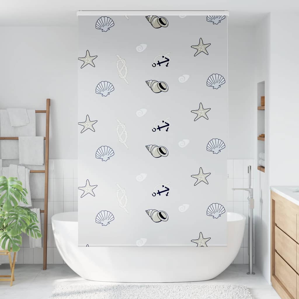 Rolo zavjesa za tuš s kazetom 130x240 cm širina tkanine 126 cm