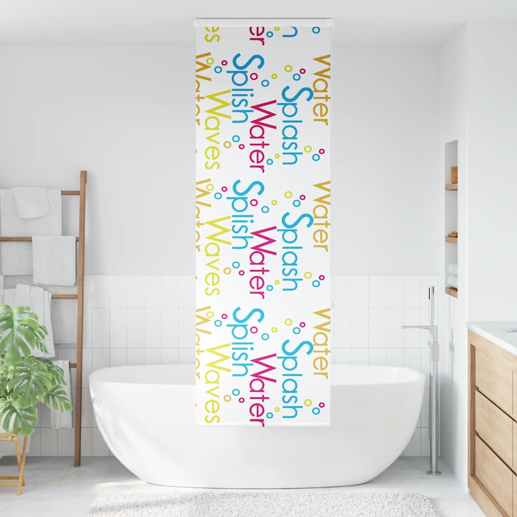 Rolo zavjesa za tuš s kazetom 60x240 cm širina tkanine 56 cm