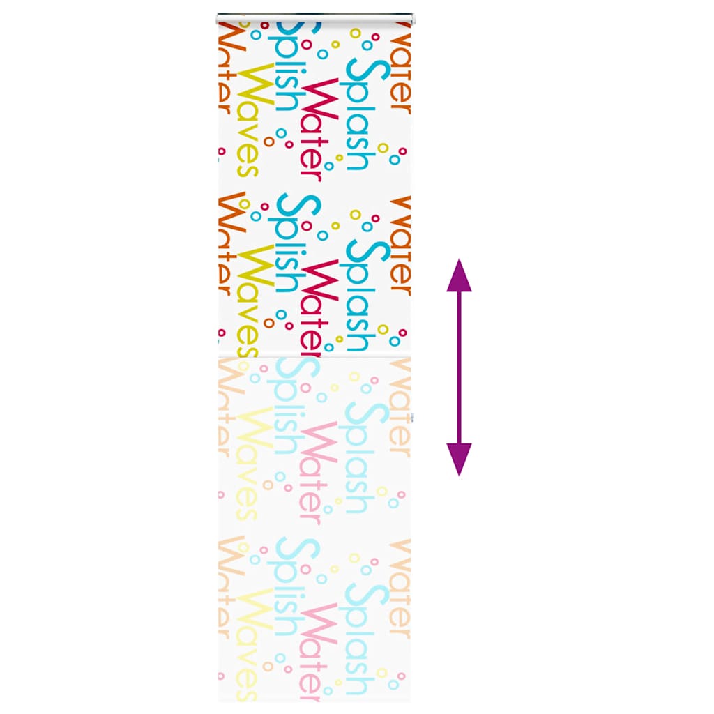 Rolo zavjesa za tuš s kazetom 70x240 cm širina tkanine 66 cm