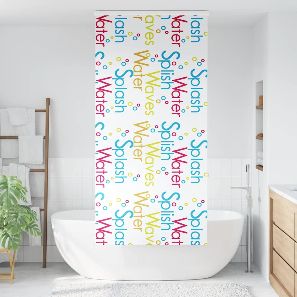 Rolo zavjesa za tuš s kazetom 110x240 cm širina tkanine 106 cm