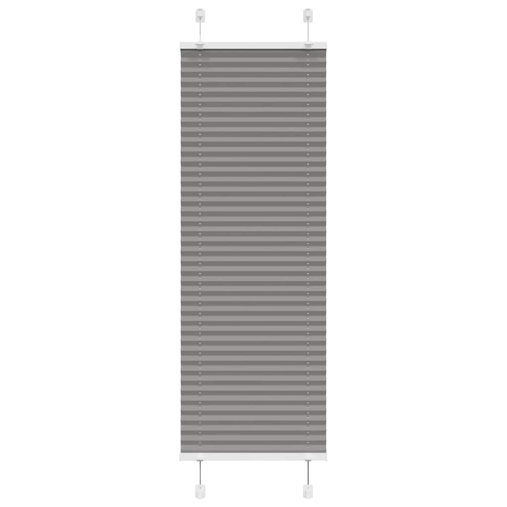 Plisirana roleta antracit 45x100 cm širina tkanine 44,4 cm